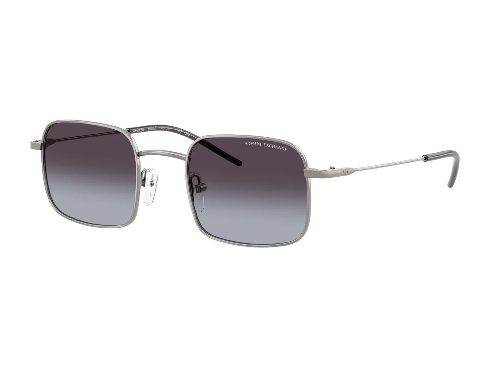 Armani Exchange AX2055S, gris metal brillante