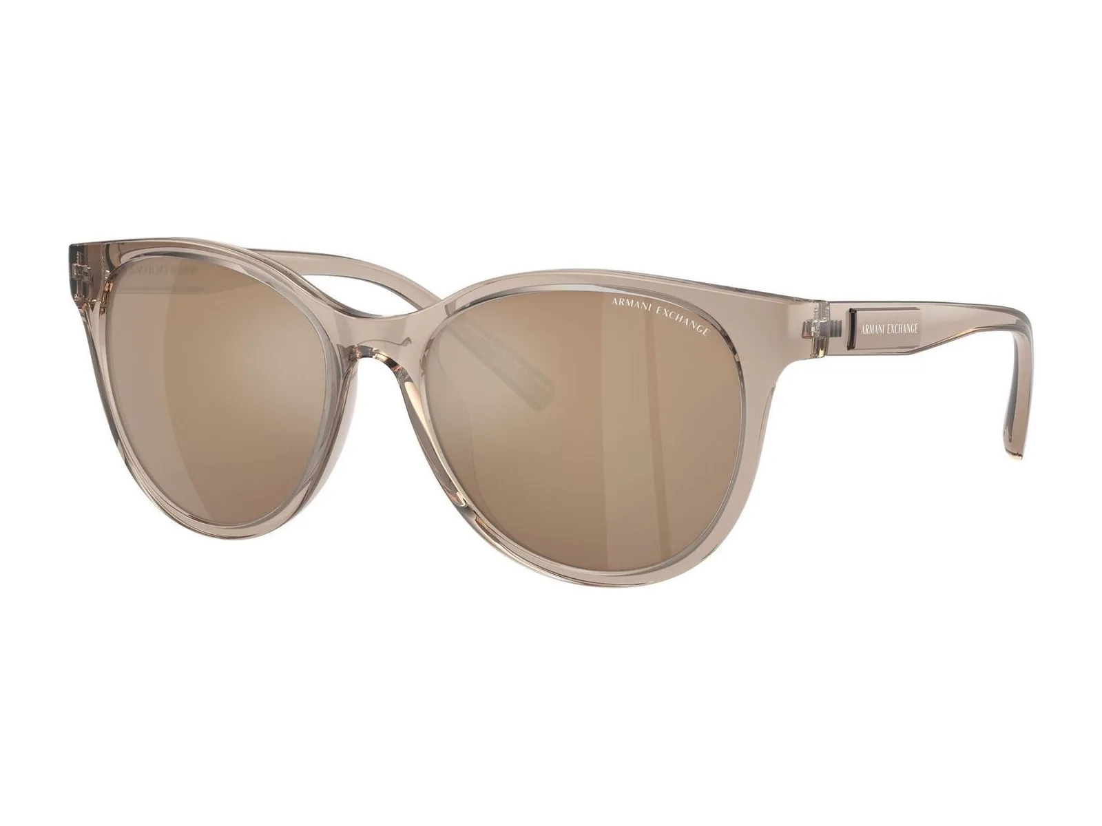 Armani Exchange AX4144SU, marrón brillante transparente