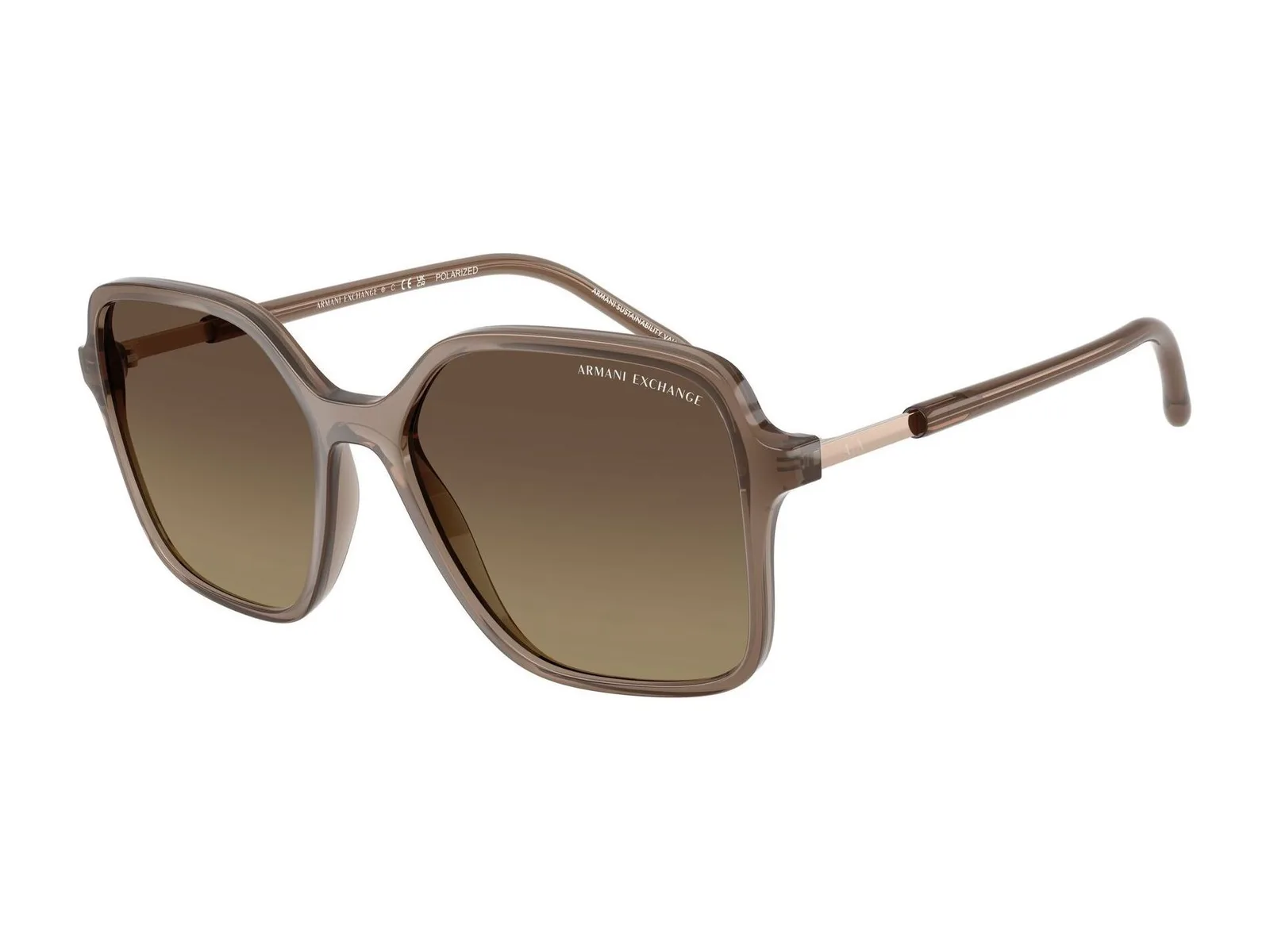 Armani Exchange AX4163S, ópalo brillante marrón