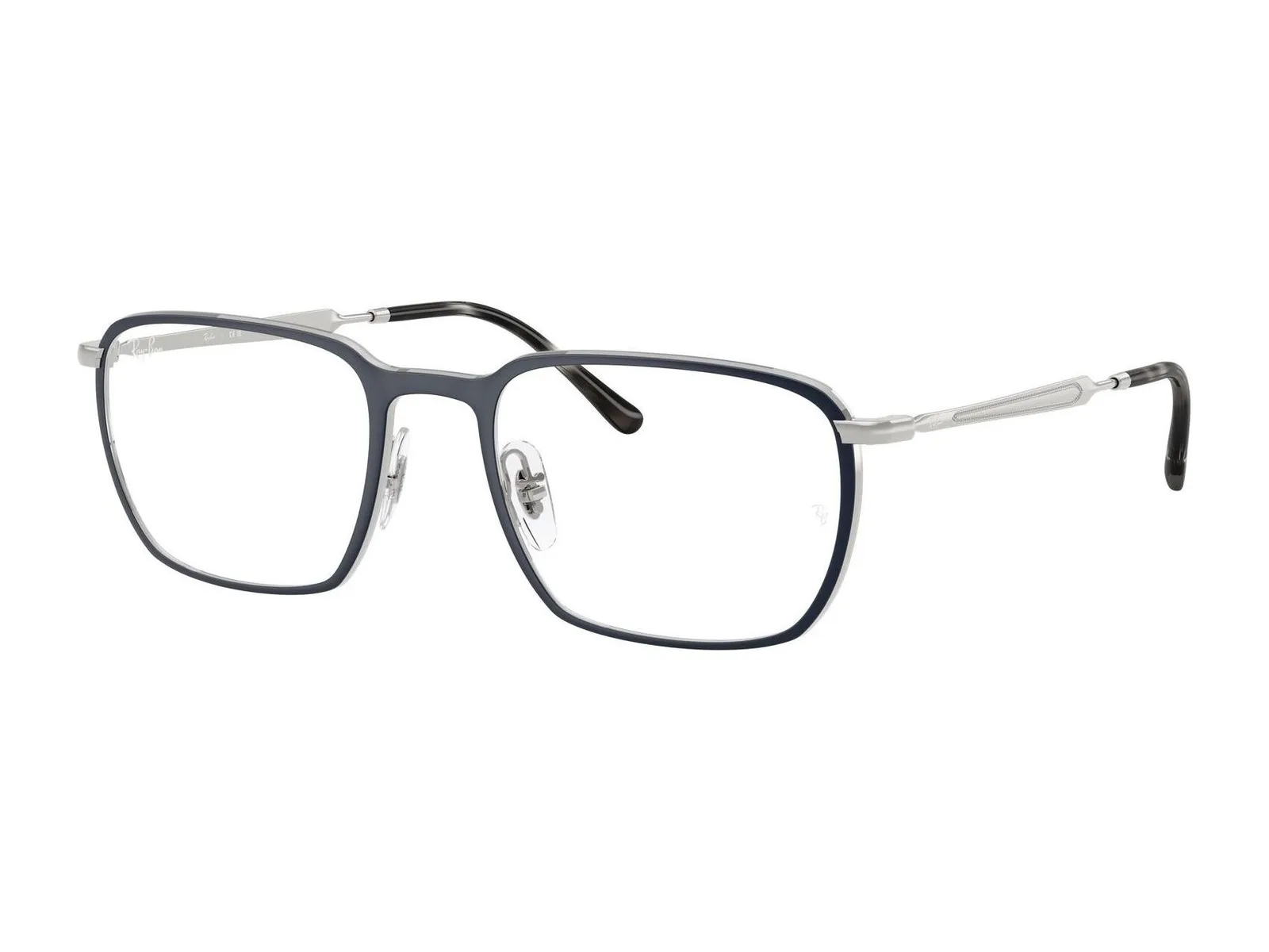 Ray-Ban RX6549, blu mate sobre plateado