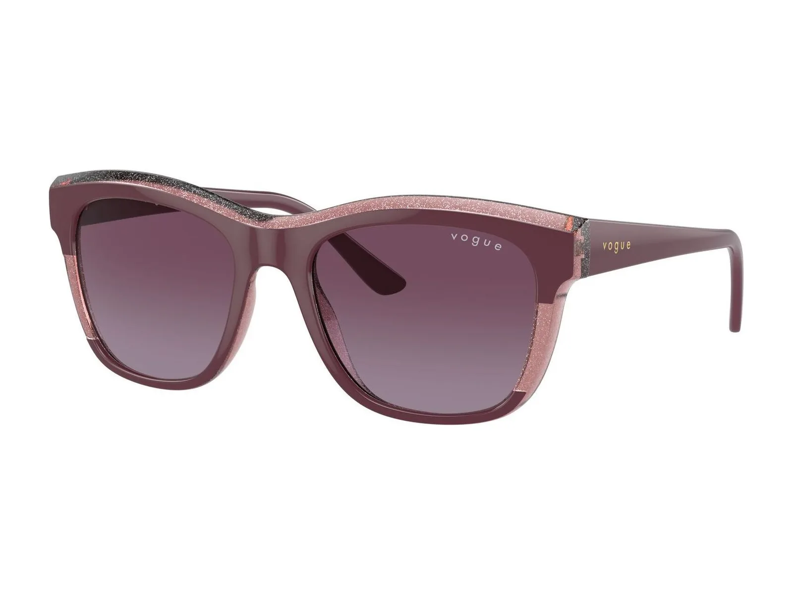 Vogue VO5557S, violeta violeta transparente glitter